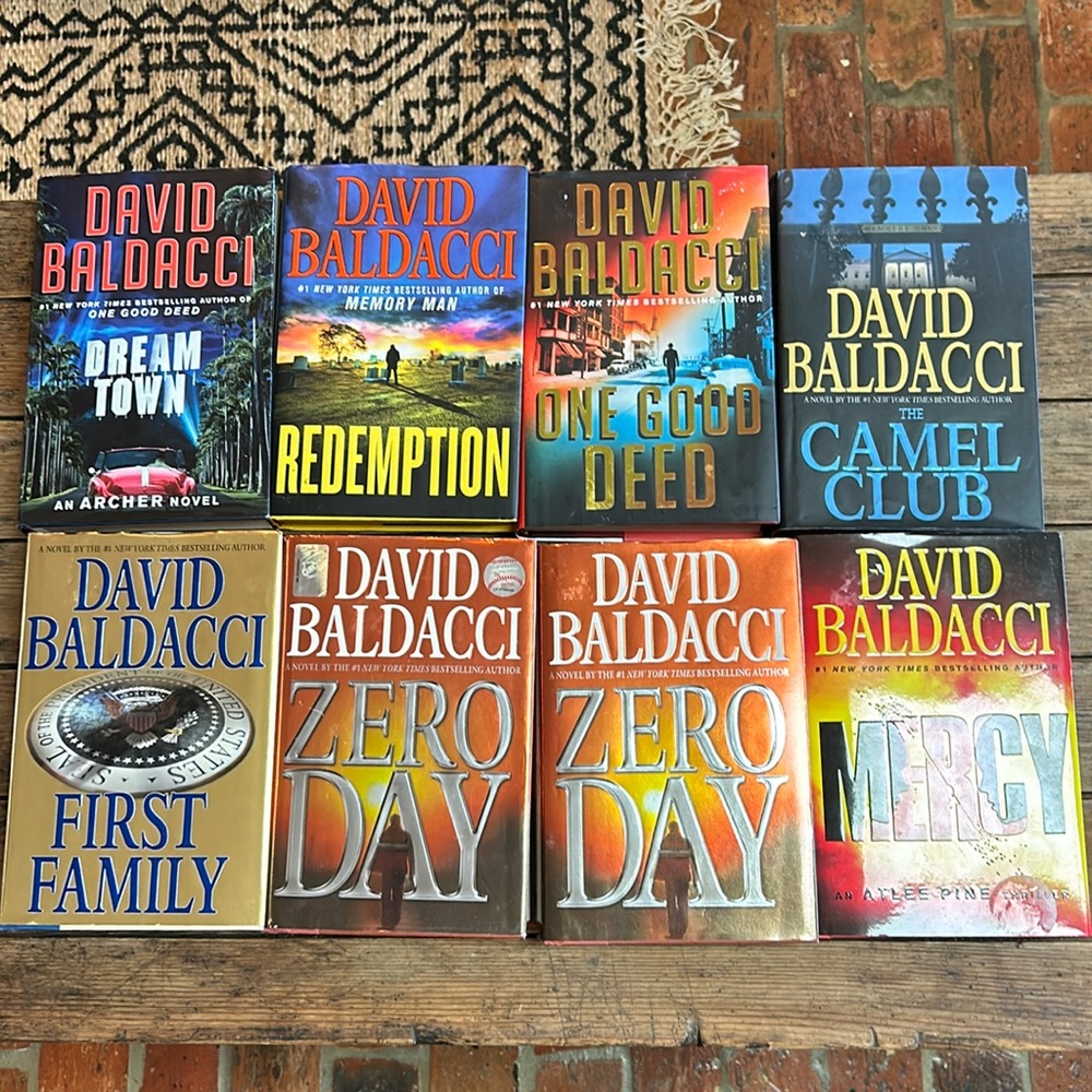 3 Hardcover David Baldacci Books
